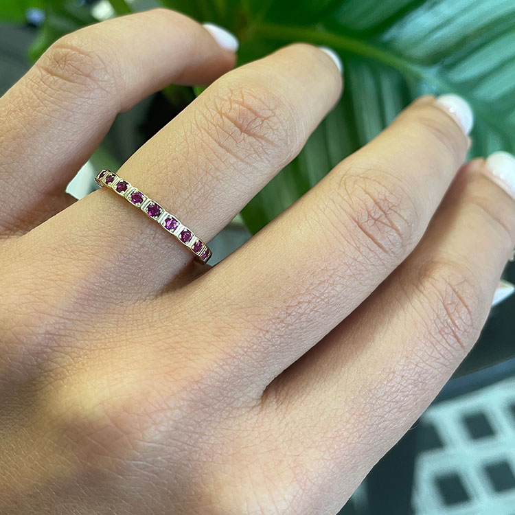 Rubies eternity band