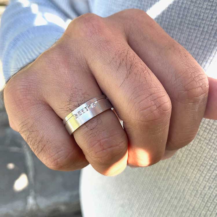 mens diamond ring7074