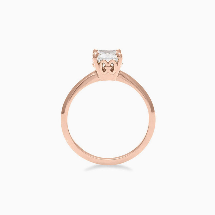 Classic Cushion cut engagement ring