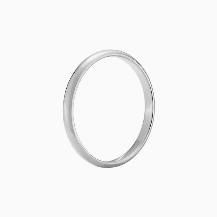 2mm ladies plain band