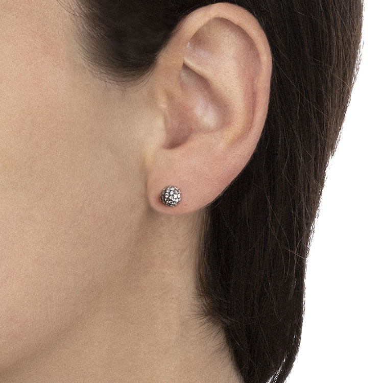 Diamond And Rose Gold Dual Studs