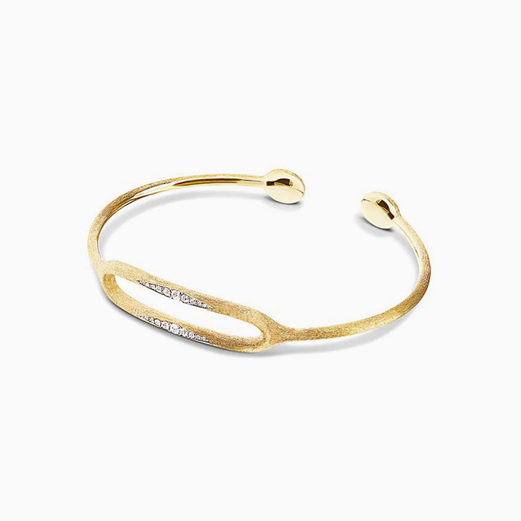 Diamond Bangle With Matte Finish